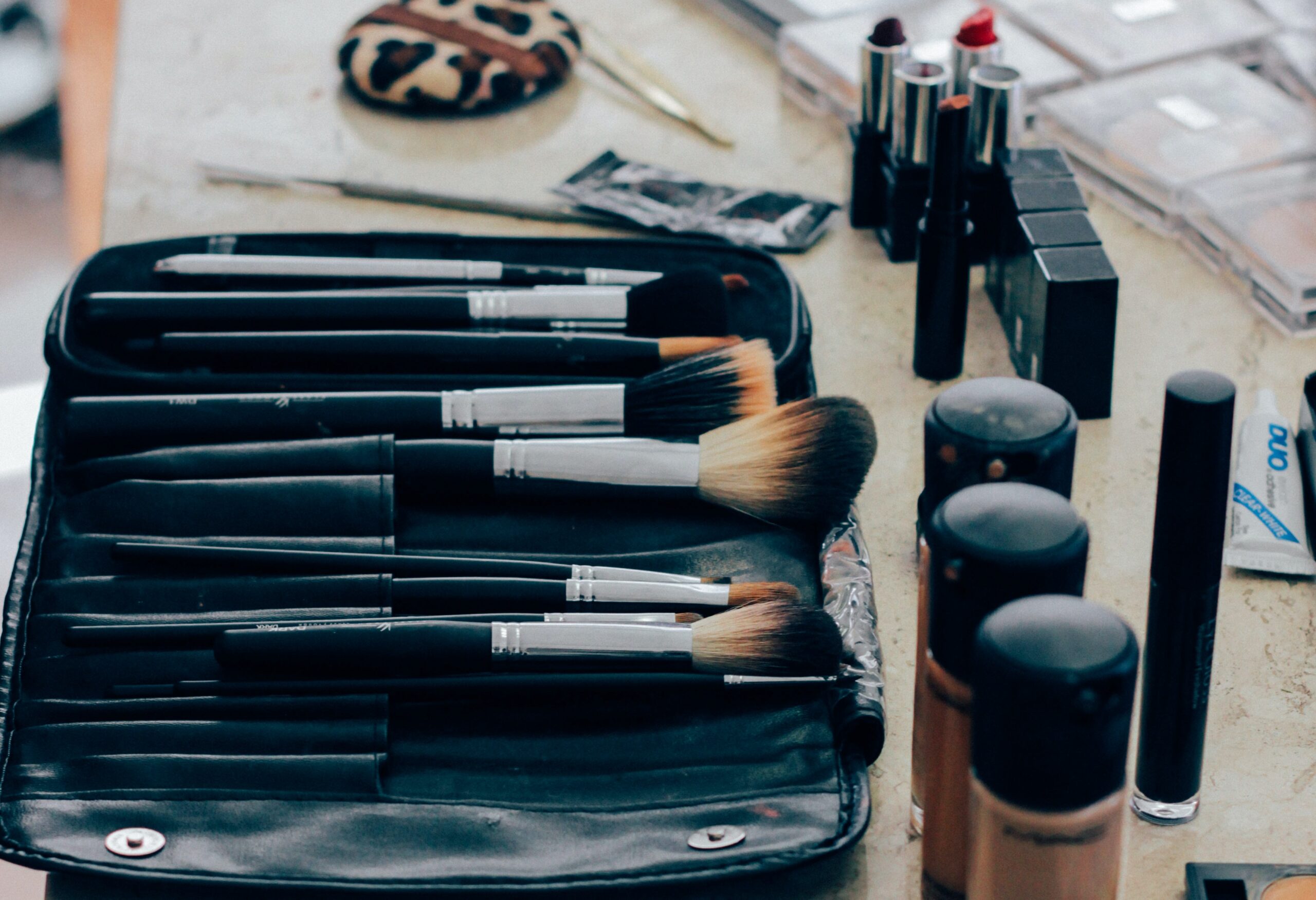 make-up brushes and make-up